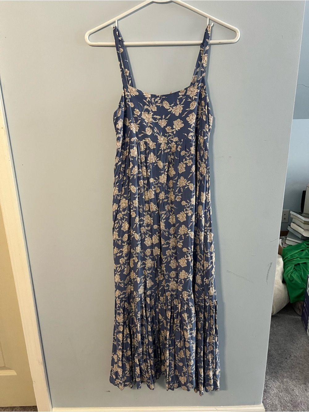 Carly Jean Los Angeles Blue Floral Sundress
